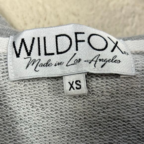 Wildfox Gray Floral Zip Up Hoodie size XS - Picture 4 of 8